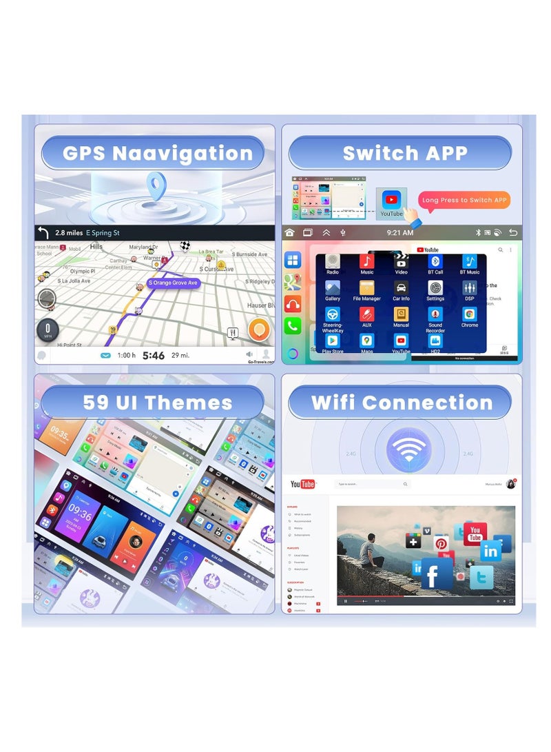 10.1" Android Car Stereo for Kia Sorento 2009-2012, 8-Core 4+64GB, Wireless Carplay/Android Auto, IPS Touchscreen, GPS, WiFi, 32EQ DSP, Backup Camera - Image 5