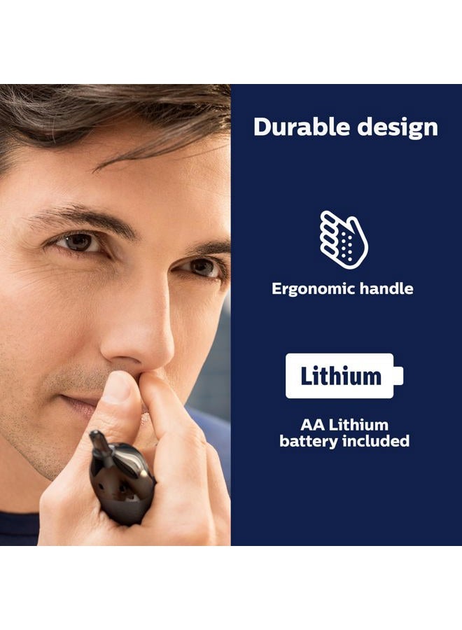 Norelco Philips Nose Trimmer 5000 for Nose, Ears, Eyebrows Trimming Kit, NT5600/62 - Image 5