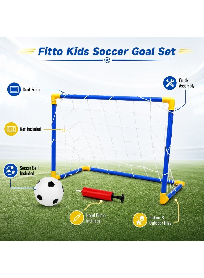 فيتو Fitto 2 في 1: طوق كرة سلة ومرمى كرة قدم، مع كرة سلة، وكرة قدم، ومضخة هواء - Image 5