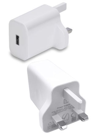 Warp Charger 18W UK Adapter USB-A to Type C USB Cable Kit UK White - view 2