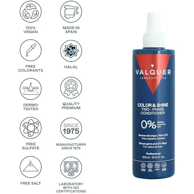 Valquer Laboratorios VALQUER PROFESIONAL TWO PHASE COLOUR CONDITIONER - 300 ML - Image 3