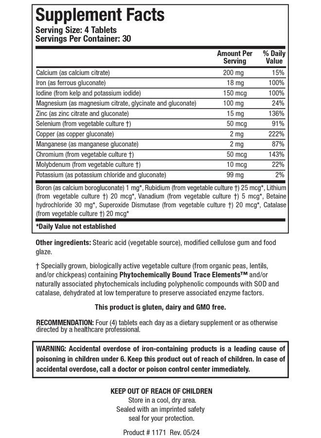 Biotics Research مكمل المعادن المتعددة من بيولوجيك ريسيرش (تركيبة معادن قوية) مكمل متعدد المعادن متاح حيوياً مع خChelates المعادن ومعادن الطعام الكاملة. المغنيسيوم، الكروم، اليود (120 قرص) - Image 2