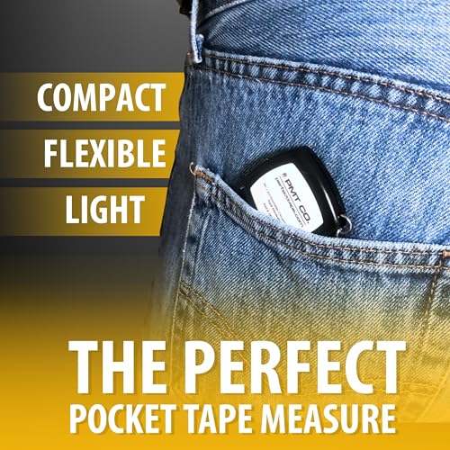 PERFECT MEASURING TAPE Perfect Tape Measure - Pocket Precision Circumference and Diameter Tape Measure and Layout Pocket Tool in Metric and Imperial - 1/4" Width x 6.6ft / 2m Length Blade - Image 2