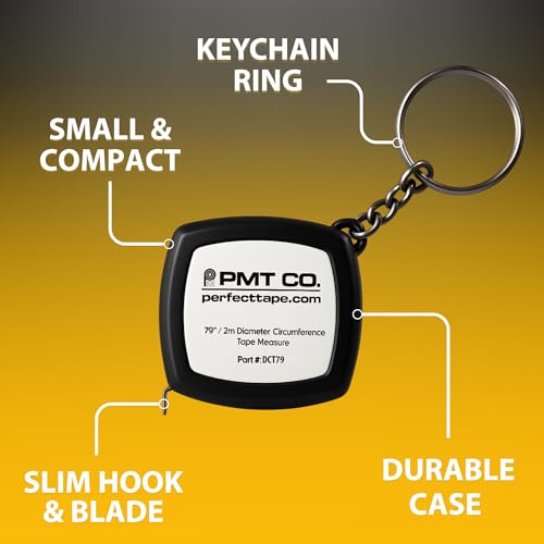 PERFECT MEASURING TAPE Perfect Tape Measure - Pocket Precision Circumference and Diameter Tape Measure and Layout Pocket Tool in Metric and Imperial - 1/4" Width x 6.6ft / 2m Length Blade - Image 4