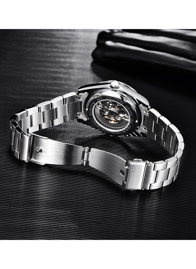 BENYAR - Casual Men's Automatic Watches 50M Waterproof Solid Stainless Steel Bracelet Wrist Watch for Men Luminous Wristwatches - Image 1