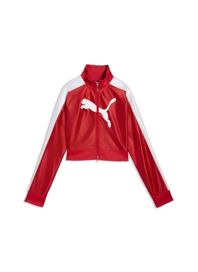 Puma For All Time Red FUTURE.PUMA.ARCHIVE T7 Cropped Track Jacket Women for Women | Best Price UAE