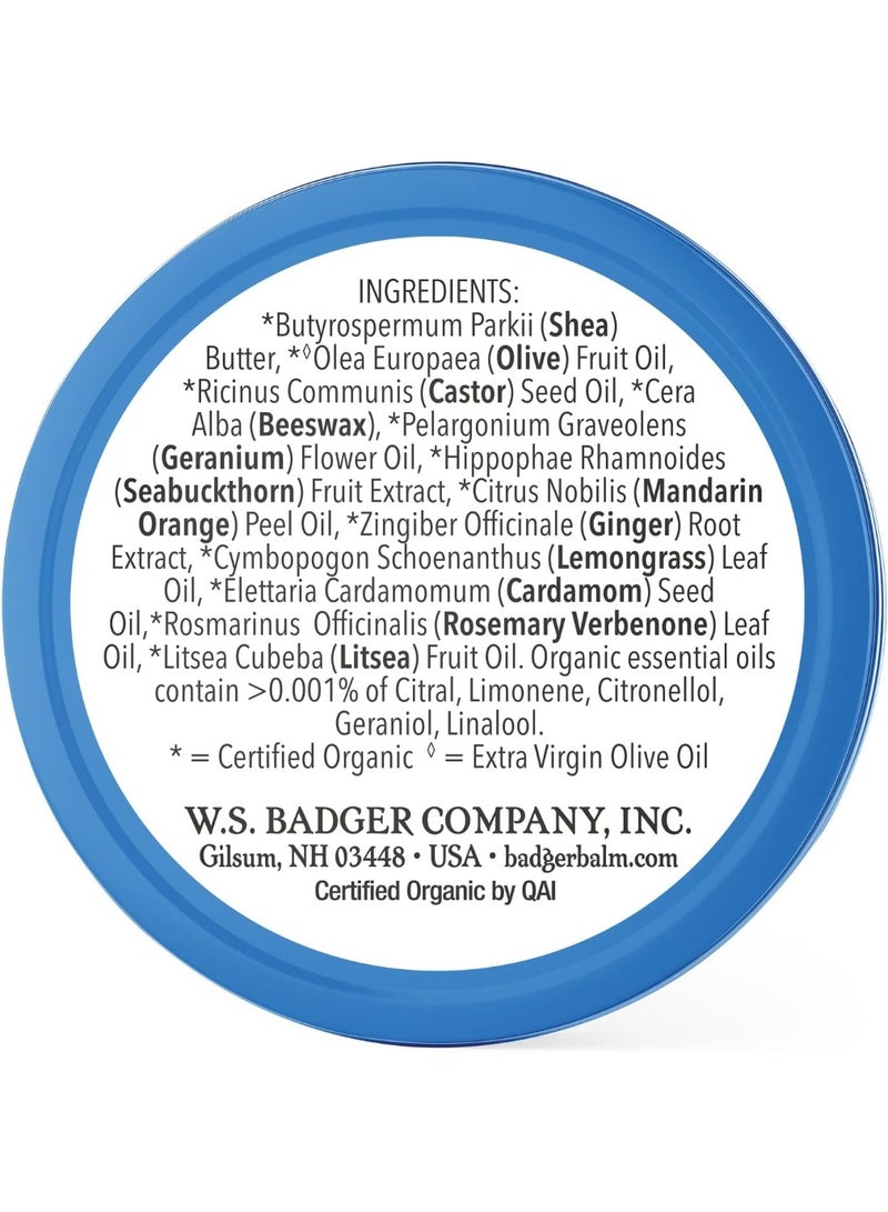 Badger Cuticle Care 100% Organic Cuticle Cream for Natural Nail Care soothe and Restore Dry and Splitting Cuticles Rich Shea Butter Light Citrus Scent 21g - Image 2