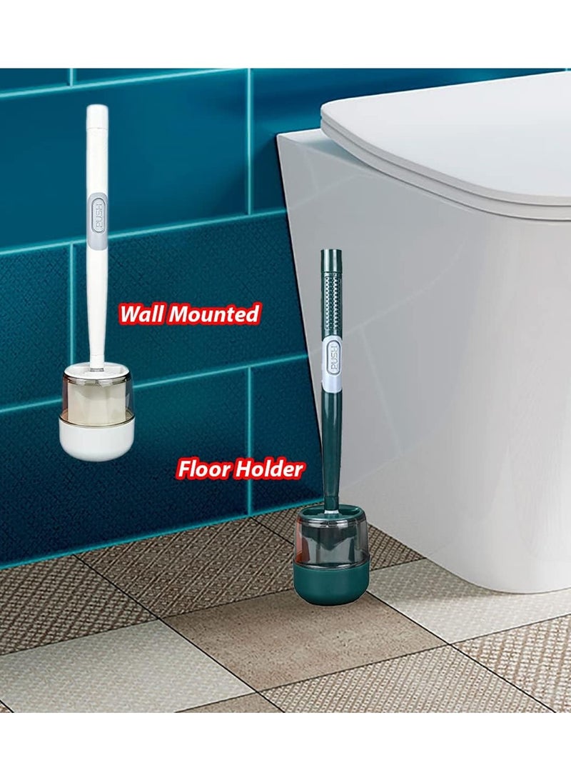 Reko Silicone Toilet Brush, With Soap Dispenser Storage And Holder Set  - Image 5