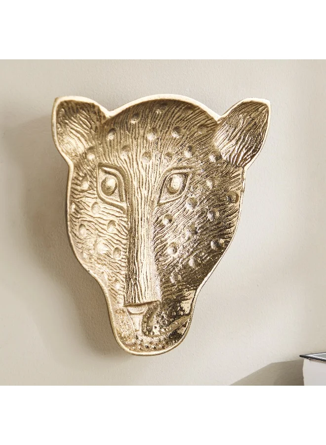 Home Box Viola Aluminium Face Tray Wall Decor - 28x33x3.5 cm