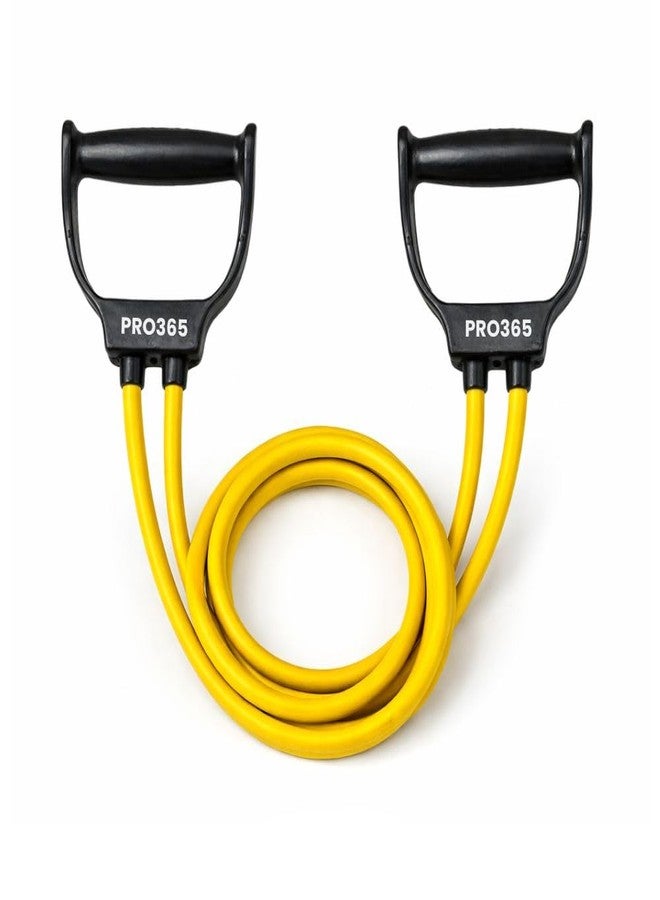 PRO365 Resistance Tube for Workout Exercise Band Tube with Handle for Home Gym Use Resistance Bands for Pull Ups, Stretching Resistance Band Toning Tube for Warm Up, Exercise 25Kg Resistance - Image 1