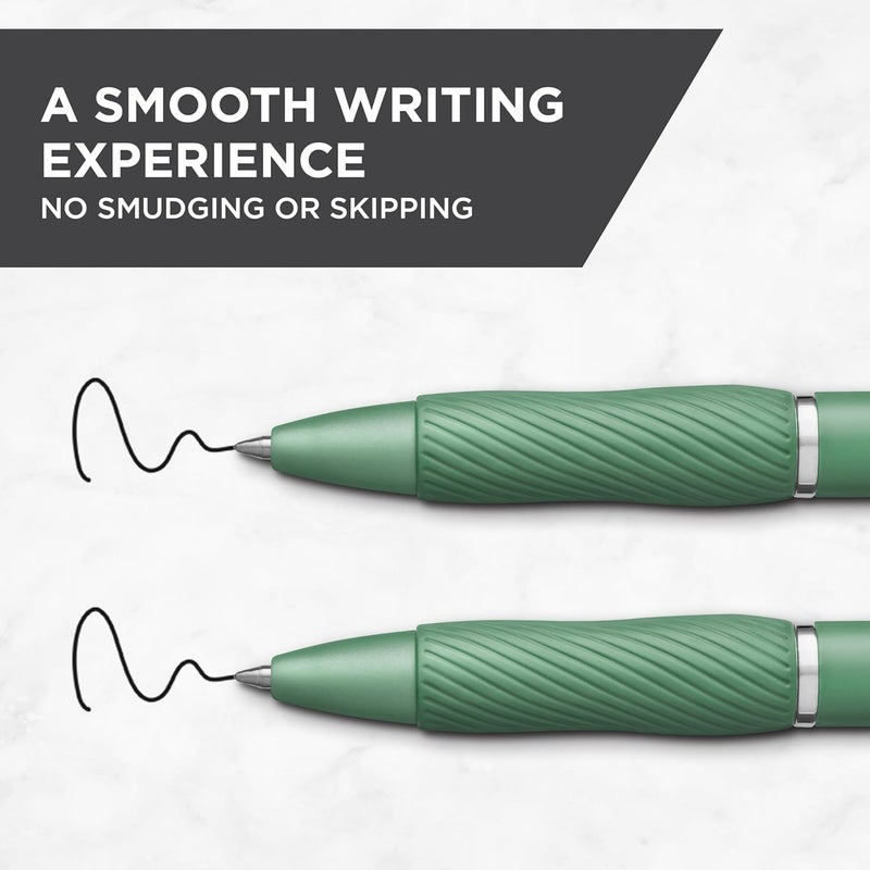 Sharpie أقلام شاربى SGel أقلام جل أقلام رسم أقلام حبر جل لتدوين الملاحظات أقلام كتابة أقلام تلوين نقطة متوسطة 07 مم برميل أخضر حبر أسود 4 عد - Image 4