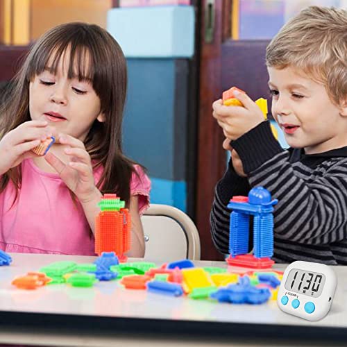 AOUCE Classroom Timers for Teachers Kids Large Magnetic Digital Timer Teacher Supplies 2 Pack-Blue White - Image 2