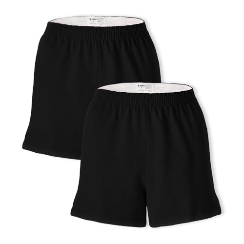 Soffe Womens Authentic Cheer Short, Black, X-Large (2-Pack) - Image 1