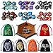 Grajar DND Dice Set 42 Pcs polyhedral dice Set with 6 Colorful Animal Pattern Bag and PU Leather Velvet Tray for Dungeons Dragons DD RPG MTG Table Games - Image 4