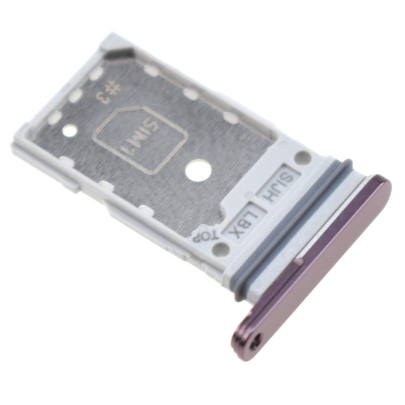 Vekir Dual SIM Card Tray for Samsung Galaxy S22 Ultra 5G SMS908B SIM Card Holder for SMS908B SIM Card Slot Replacement for SMS908U SMS908U1 Burgundy Red - Image 2