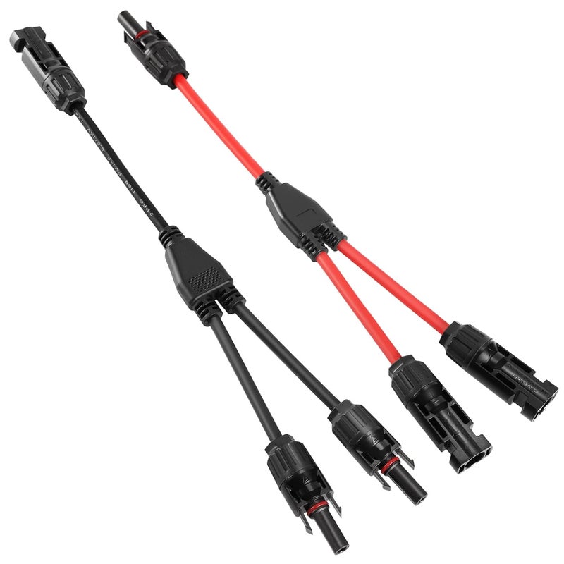 Thlevel Y Solar Branch Parallel Connector MMF and FFM 1 Pair Photovoltaic Connectors Panel Cables Distributor Socket 4 mm² - Image 1