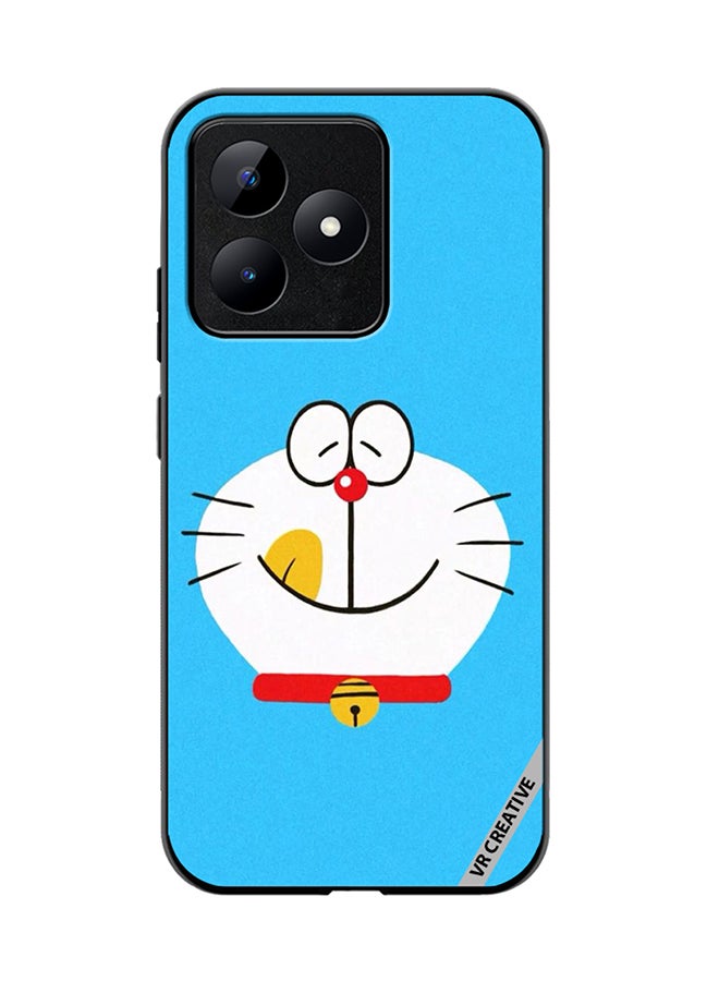 VR CREATIVE غطاء حماية لهاتف Realme C53 بتصميم دوريمون المتعدد الألوان - Image 1