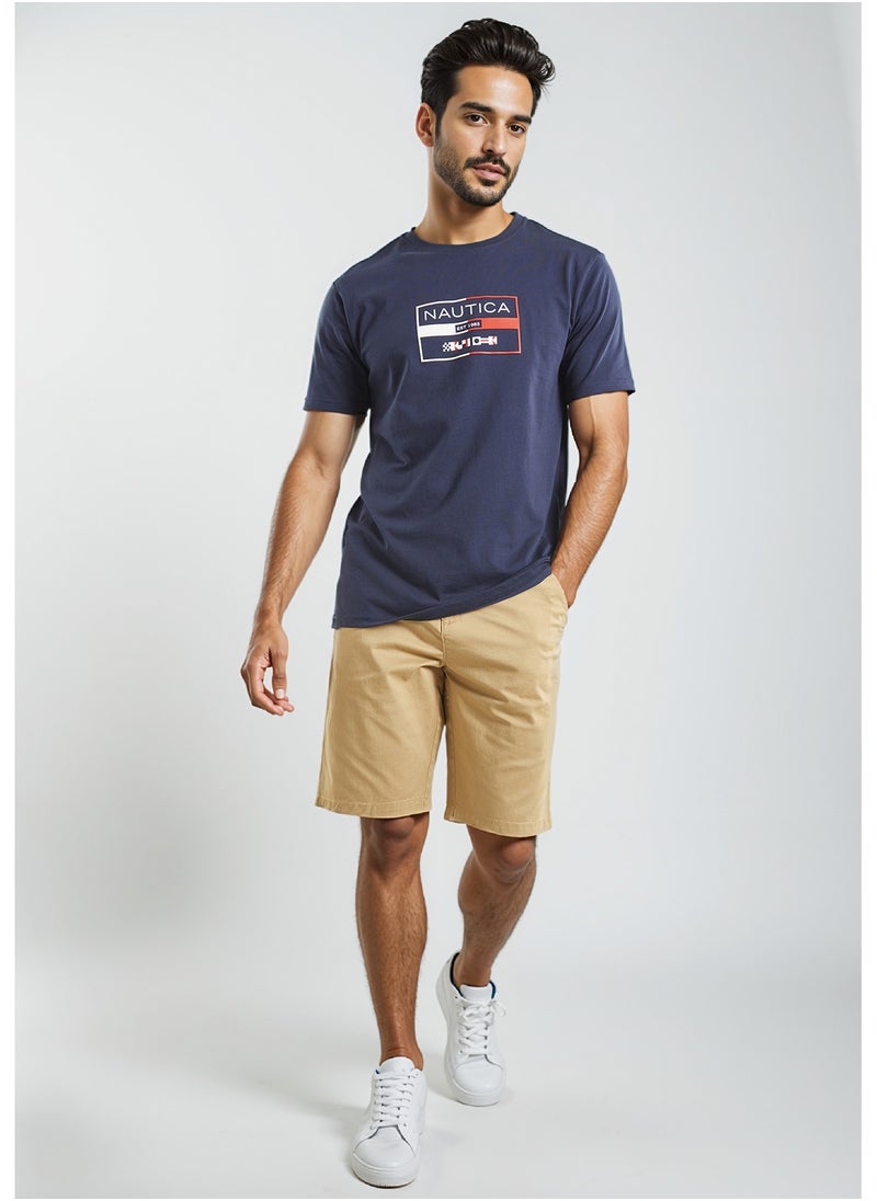 NAUTICA Graphic Regular Fit Premium Cotton Crew Neck T-shirt  - Image 3