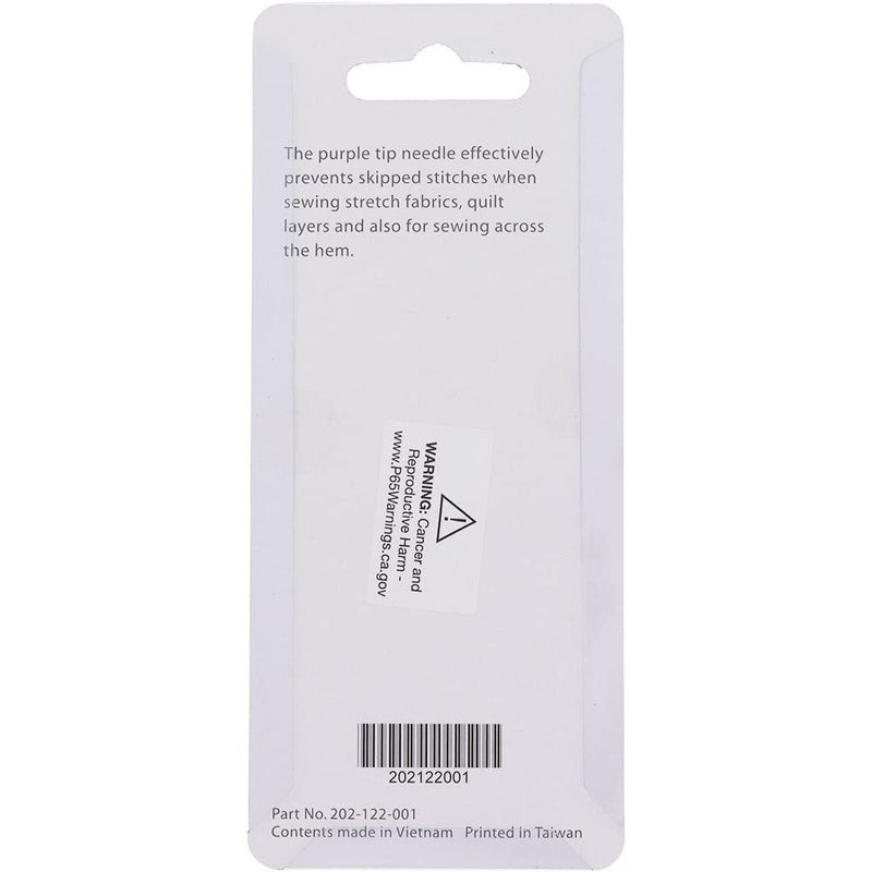 Janome Purple Tip Sewing Machine Needles, Size 90/14, Great for Heavy Fabrics and Sewing Across the Hem - 5 Needles per Pack - Image 3