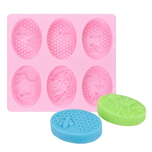 DD-life 2Pcs Bee Silicone Soap Molds, Honeycomb Molds for Chocolate Jelly Candy Making - Image 4