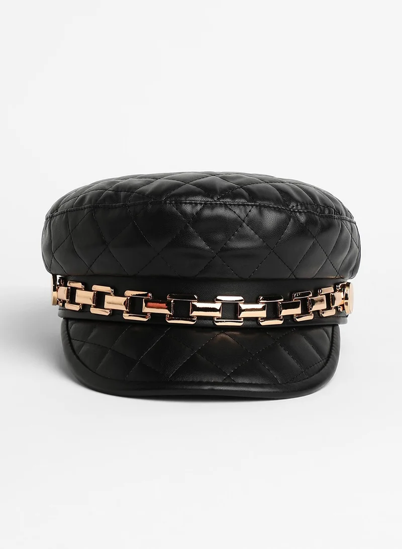 Haute Sauce Quilted Breton Cap - Midnight Black