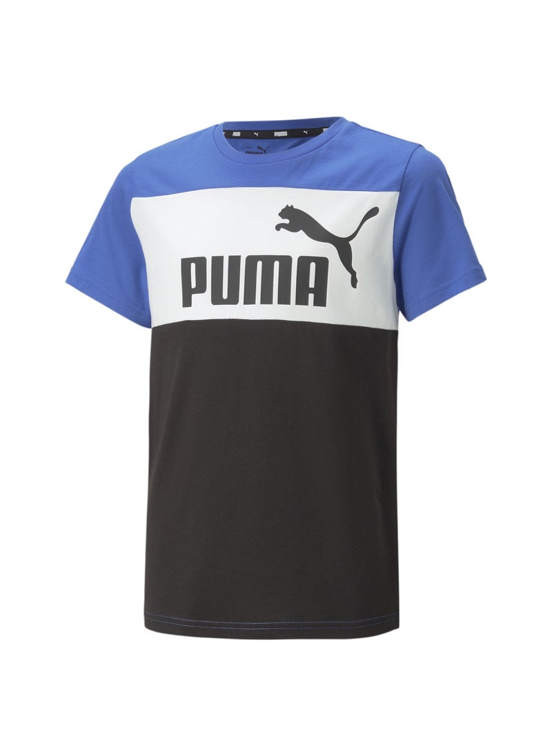 PUMA - Essentials Kids Colour Blocked T-Shirt - Image 1