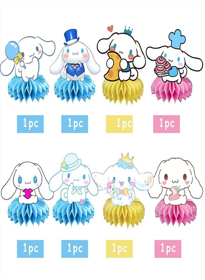BNFUO 8Pcs Cartoon Dog Honeycomb Table Centerpiece, Kawaii Birthday Party Supplies Table Decorations for Kids Party Decorations - Image 2