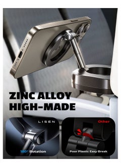 Lisen LISEN MagSafe Multifunctional Holder Clamp on Anything with Super Stable Base for iPhone 15 Pro Max Plus, Universal Magnetic Phone Holder Fits iPhone 14 13 12  - Image 3