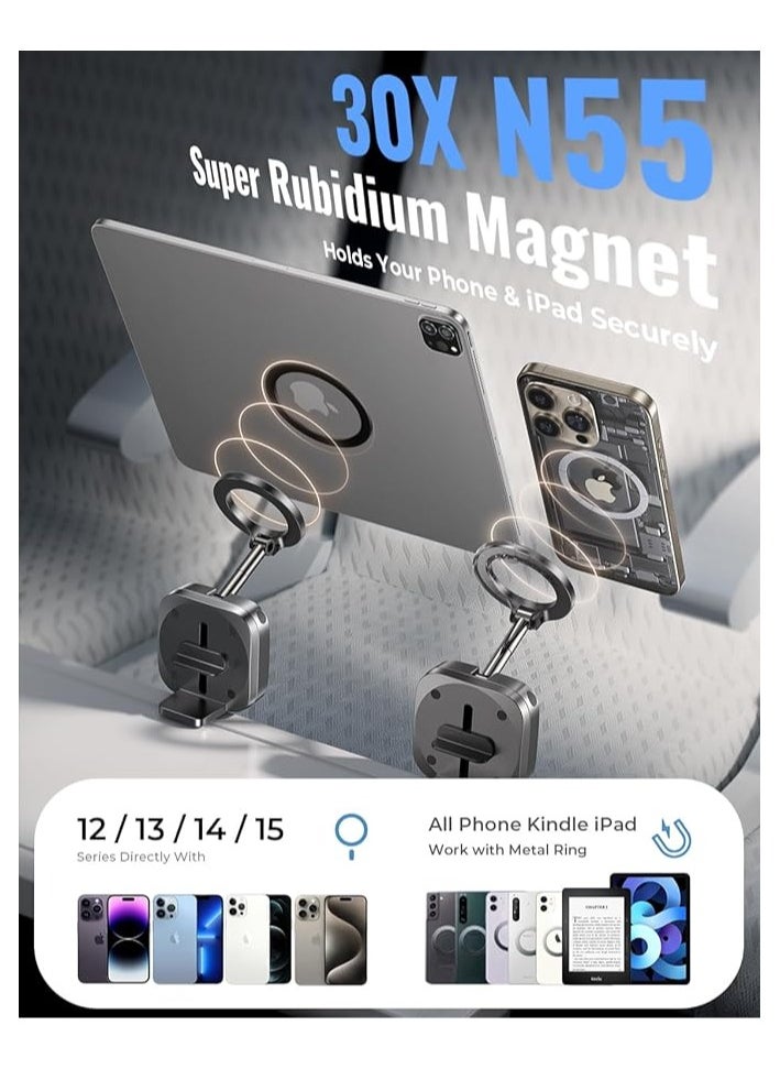 Lisen - LISEN MagSafe Multifunctional Holder Clamp on Anything with Super Stable Base for iPhone 15 Pro Max Plus, Universal Magnetic Phone Holder Fits iPhone 14 13 12 - Image 1
