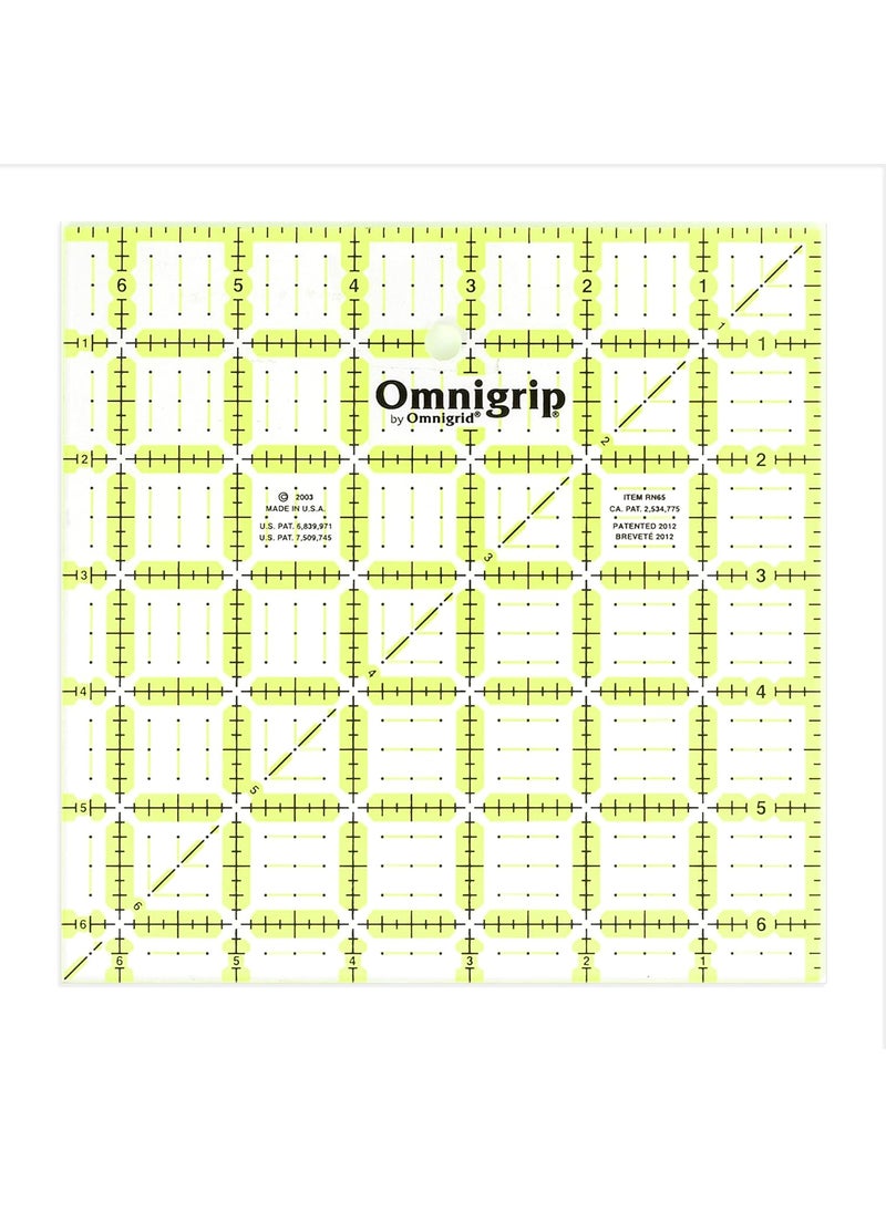 Omnigrid Omnigrid Omnigrip 612 x 612 NonSlip Square Quilting Ruler  - Image 1