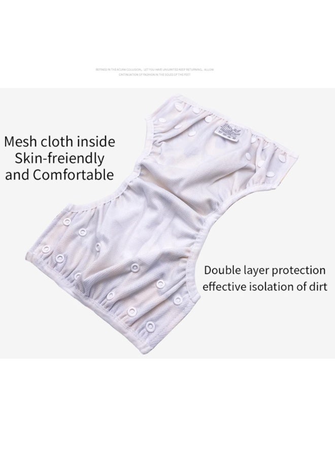 Baby Reusable Swim Nappies 2-Pack, Adjustable Blue Ocean Prints, Waterproof Fast-Dry for 8 Months - 3 Years - Image 4