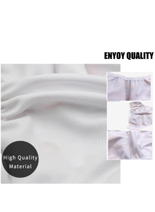 Baby Reusable Swim Nappies 2-Pack, Adjustable Blue Ocean Prints, Waterproof Fast-Dry for 8 Months - 3 Years - Image 2