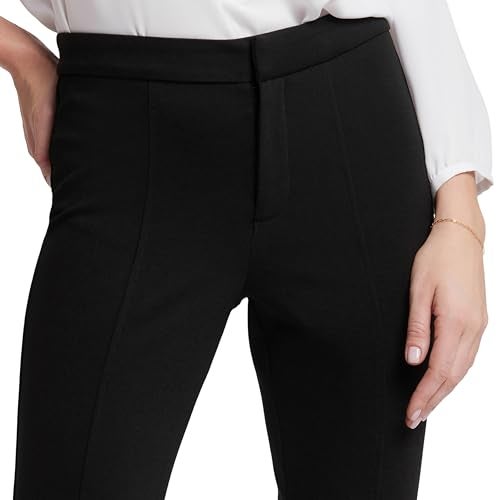 NYDJ Women’s Ankle Pants in Ponte Knit, Black, 6 - Image 3