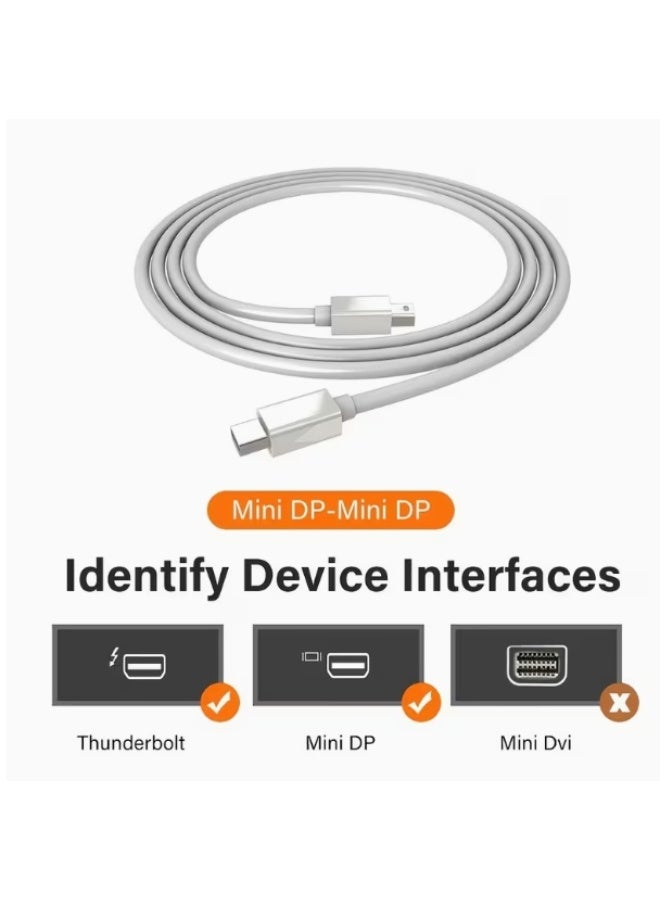 Mini DisplayPort to Mini DisplayPort Cable – 1.8 Meter (Male to Male) Mini Dp to Mini Dp - Image 4