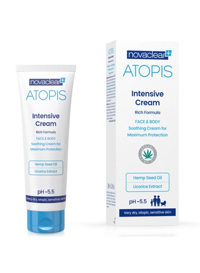 Novaclear Atopis Intensive Cream 100ml – Rich Moisturizer for Face & Body with Soothing and Protective Formula - Image 2
