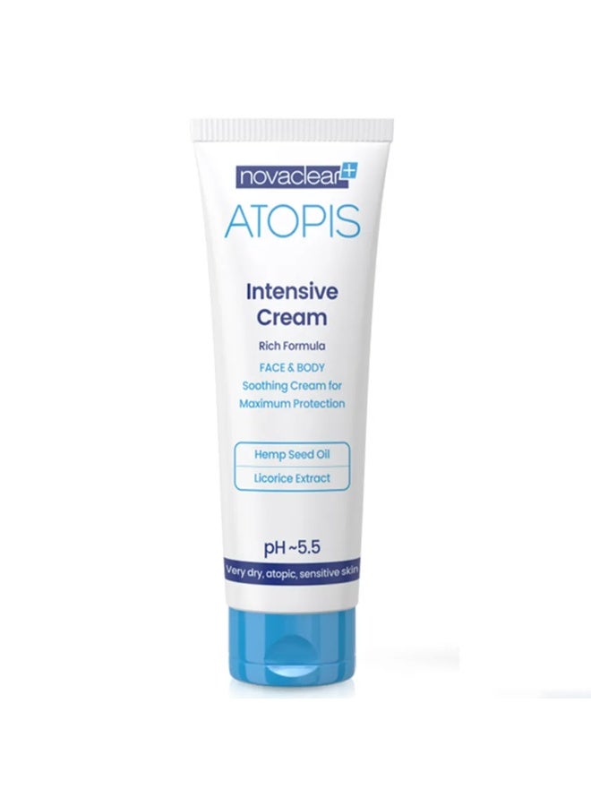 Novaclear Atopis Intensive Cream 100ml – Rich Moisturizer for Face & Body with Soothing and Protective Formula - Image 1