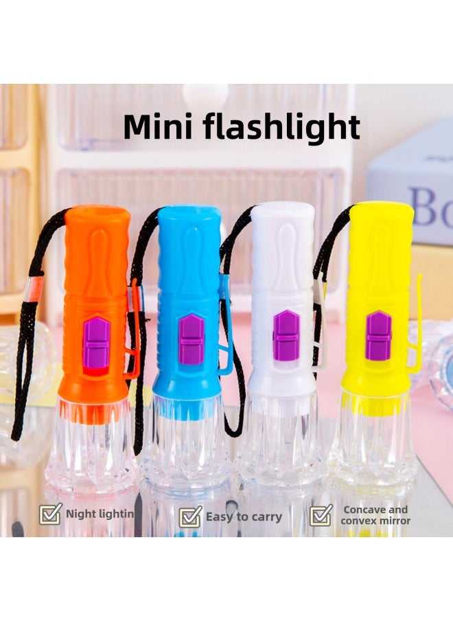 Generic - Novel Mini LED Plastic Flashlight Strong Light Lanyard Lighting Small Flashlight Night Hiking Lighting Flashlight-Color:Medium Flashlight - Image 1