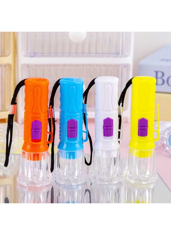 Generic - Novel Mini LED Plastic Flashlight Strong Light Lanyard Lighting Small Flashlight Night Hiking Lighting Flashlight-Color:Medium Flashlight - Image 1
