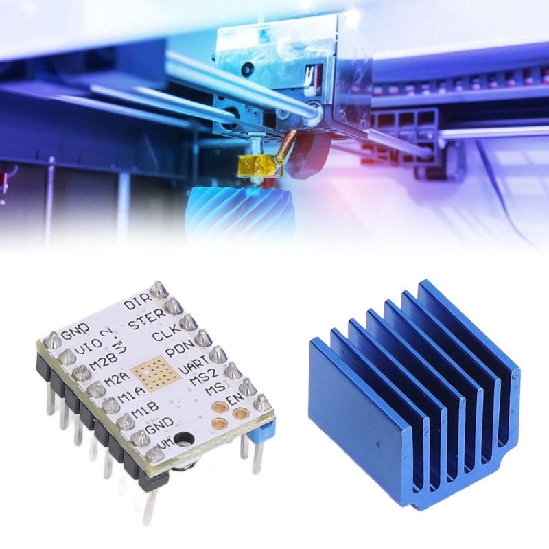 Stepper Motor Driver V1.2 Module: 1.4A Max 2A Durable Plastic - High Efficiency Stable Performance for 3D Printer Motor Control - Image 1