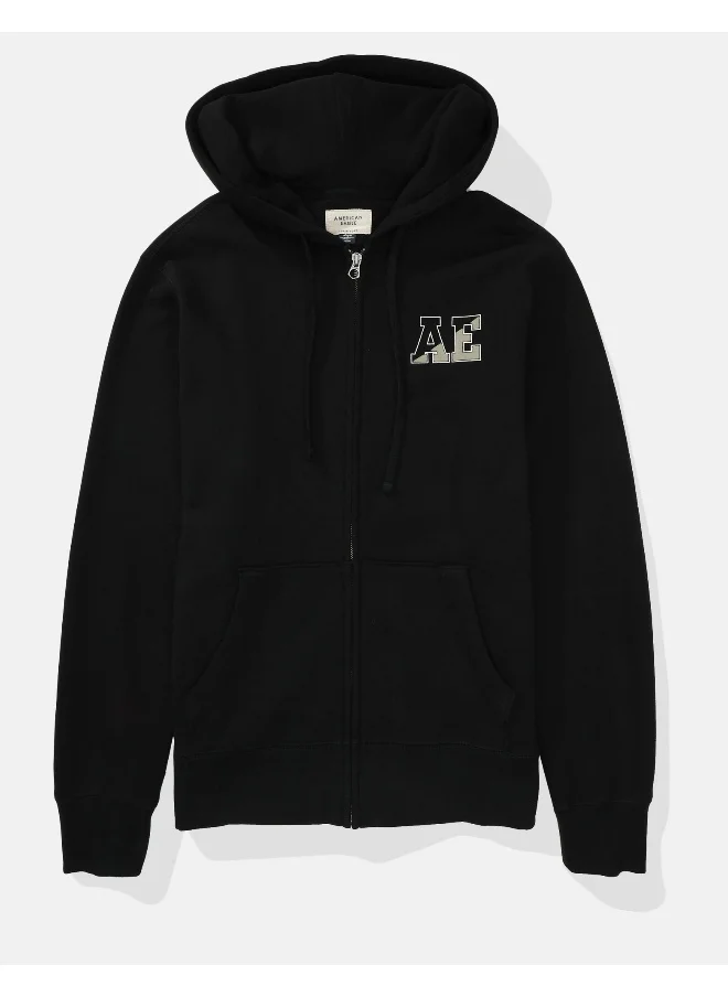 امريكان ايجل Graphic Zip Through Hoodie