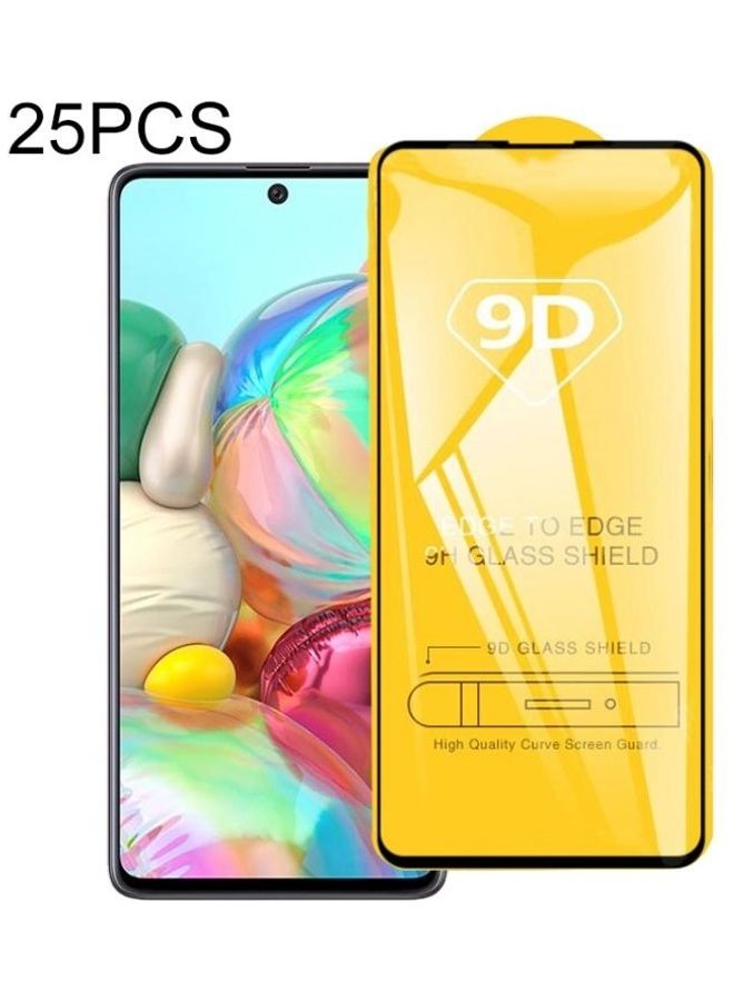 BGM 25-Piece 9D Tempered Glass Screen Protector For Samsung Galaxy A71 Clear - Image 1