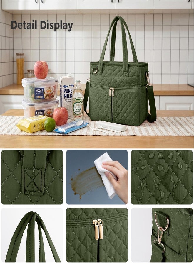 Lemoobolsa Extra-large lunch bag, Lunch box insulated for women tote bag, Soft Cooler Bag for Work Outdoor Picnic Trips - Image 5