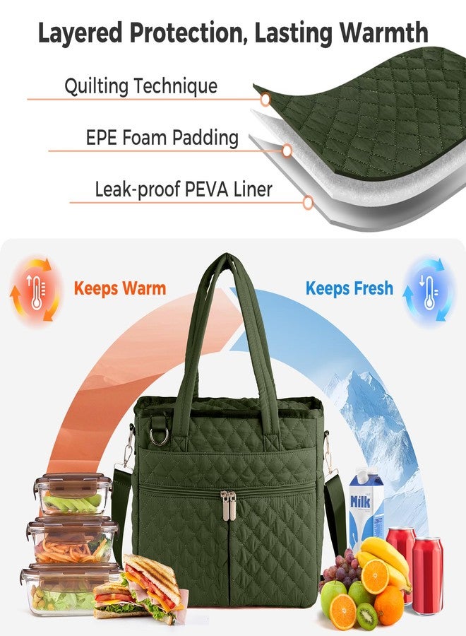 Lemoobolsa Extra-large lunch bag, Lunch box insulated for women tote bag, Soft Cooler Bag for Work Outdoor Picnic Trips - Image 3