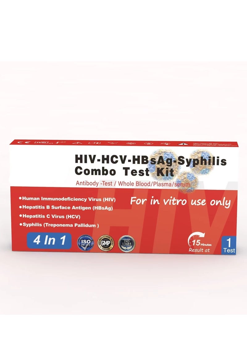 Generic HIV 1/4 Antibody Self Test Kit – Single Use Home Screening Device  - Image 3