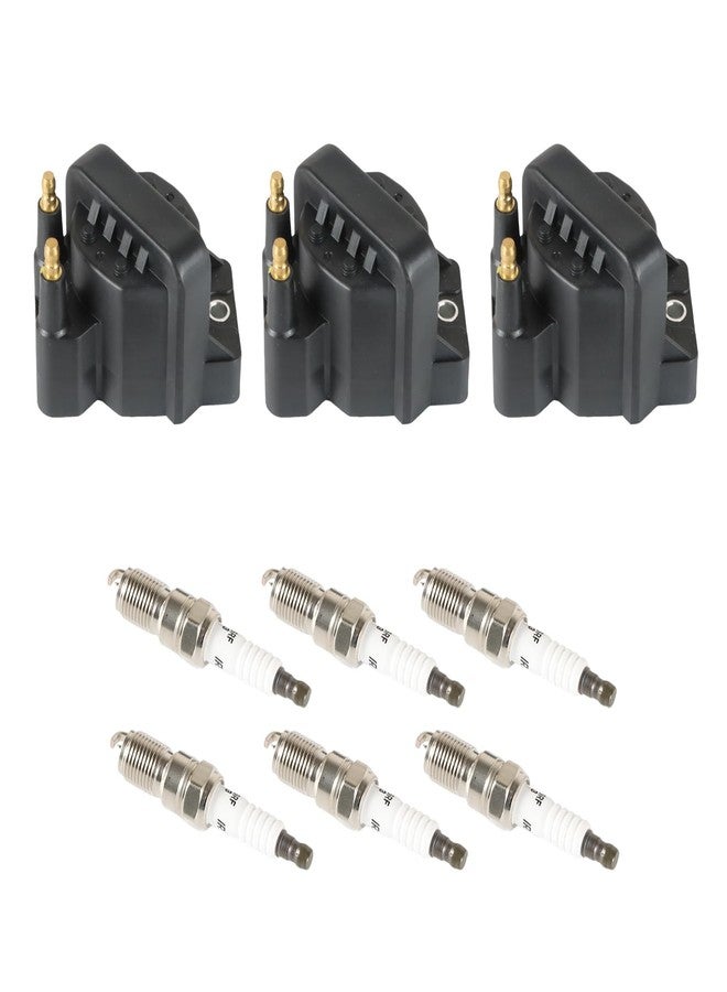 DEEGOOLY 3PCS DR39 Ignition Coils Pack & 6PCS Iridium Spark Plugs Compatible with Buick for Cadillac for Chevrolet for Oldsmobile Pontiac Allure LeSabre Camaro Impala 88 98 3.8L V6 - Image 1
