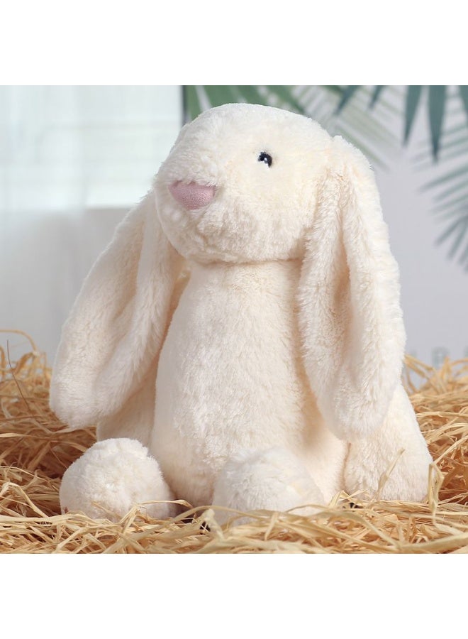 المنزل الذكي هوم سمارت أرنب لطيف ومحبوب 25 سم للبنات والأطفال والأزواج | لعبة قطيفة بأذنين طويلتين، هدية مثالية لذكرى الزواج وعيد الحب وعيد الميلاد. (أبيض) - Image 5