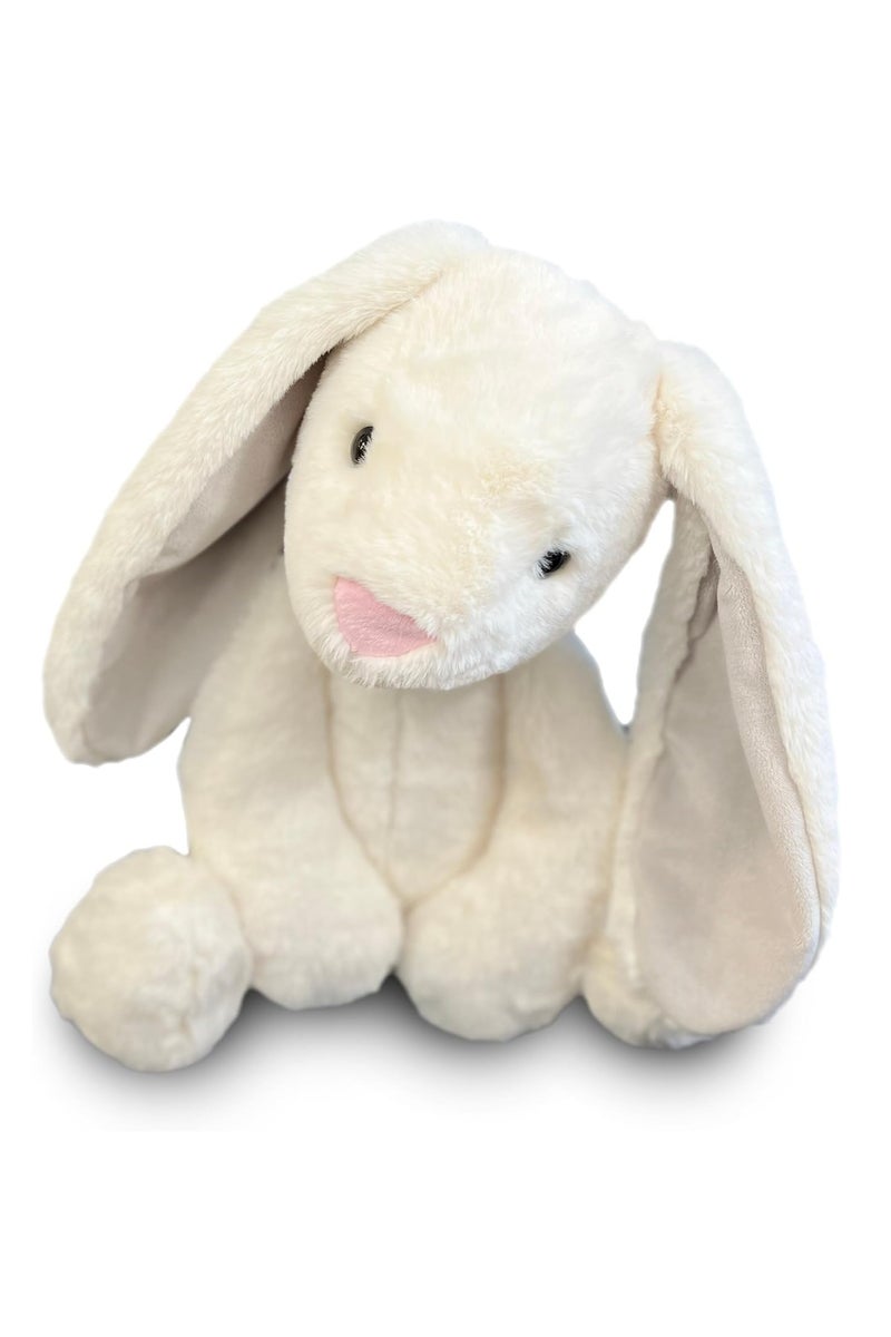 المنزل الذكي هوم سمارت أرنب لطيف ومحبوب 25 سم للبنات والأطفال والأزواج | لعبة قطيفة بأذنين طويلتين، هدية مثالية لذكرى الزواج وعيد الحب وعيد الميلاد. (أبيض) - Image 3