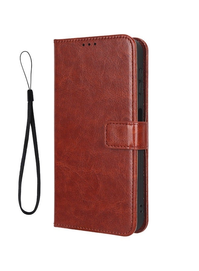 X-level Samsung Galaxy A15 4G/5G Phone Case Cover with Full Body Camera Len Protector PU Leather Wallet Card Holder Shockproof Protective Back Cover with Release Hand Phone Holder Daily Video Kickstand - Image 1