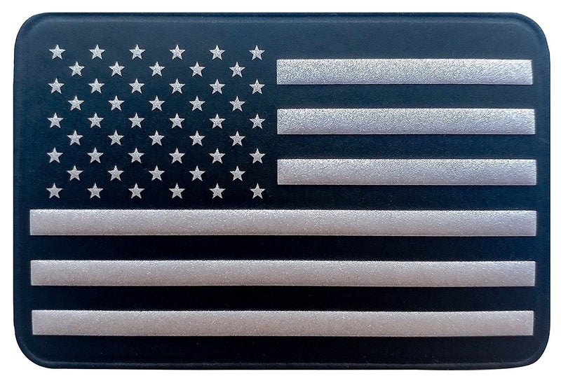 Seibertron Reflective Us Flag（2"x3"） in The Dark Hook & Loop 3D PVC Patch, Perfect Backpack - Image 5