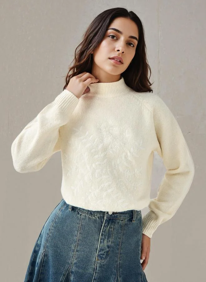 2Xtremz 2Xtremz Embroidered Crew Neck Sweater